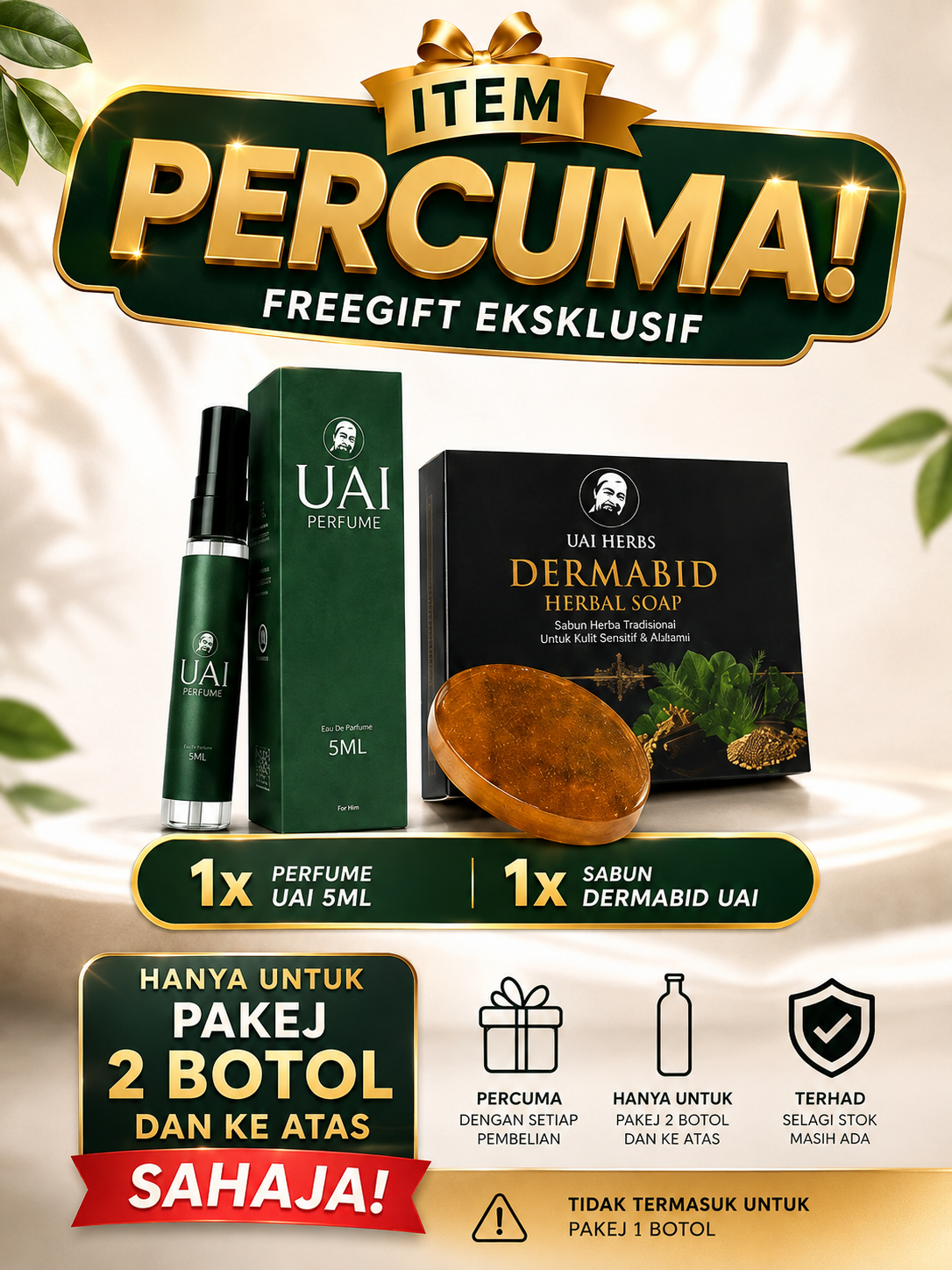 Hadiah percuma JUS UAI Herbs